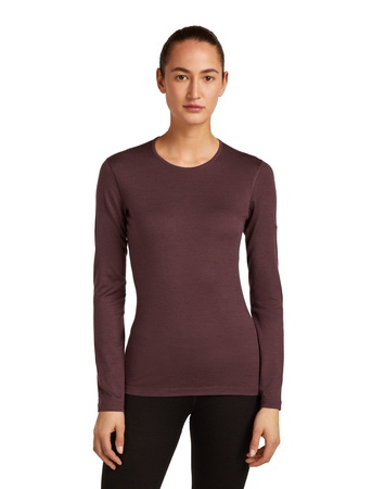 Longsleeve termiczny damski Icebreaker 200 OASIS bordowy IB1043750GW
