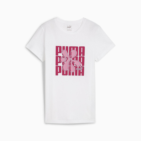 Koszulka damska Puma GRAPHICS WORDING biała 68299702