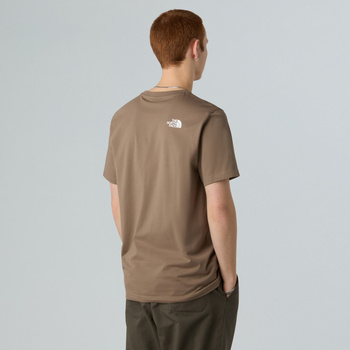 Koszulka męska The North Face SIMPLE DOME brązowa NF0A87NGBOW
