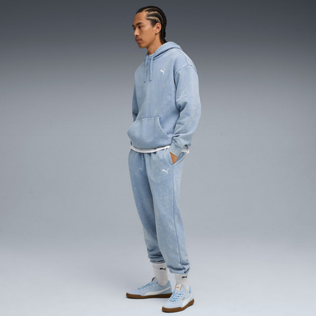 Bluza z kapturem męska Puma ESS ELEVETED RELAXED WASH FL niebieska 68804934