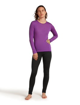 Legginsy termiczne damskie Icebreaker 200 OASIS czarne IB0A57BB001