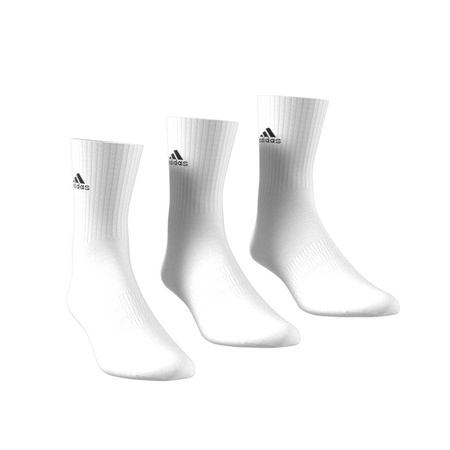 Skarpety unisex adidas CUSHIONED CREW 3-PACK białe HT3446