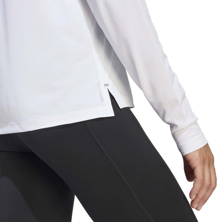 Longsleeve do biegania damski adidas ADI365 biały KE6842