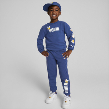 Spodnie dresowe dziecięce Puma SMALL WORLD TR niebieskie 67013216