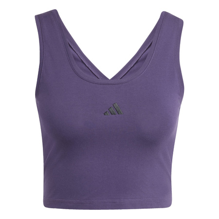 Top sportowy damski adidas ESSENTIALS SMALL LOGO fioletowy KB7127