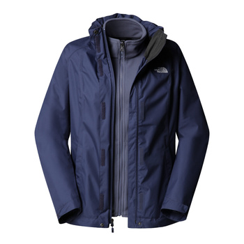Kurtka z kapturem damska The North Face EVOLVE II TRICLIMATE niebieska NF0A8E02E1I