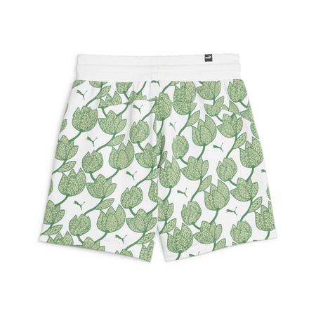 Spodenki damskie Puma ESS+ BLOSSOM 5'' AOP TR zielone 67935286