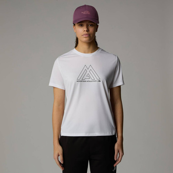 Koszulka trekkingowa damska The North Face MOUNTAIN ATHLETICS FLEX biała NF0A8944FN4