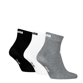 Skarpety unisex Puma ELEMENTS PLAIN QUARTER 3-PACK czarne 94710809