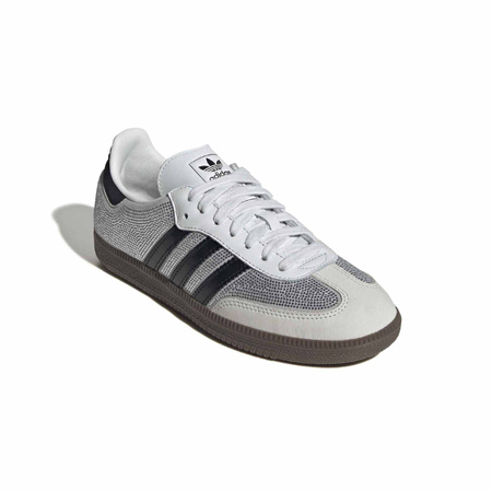 Buty sportowe damskie adidas SAMBA OG srebrne IH9055