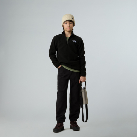 Polar dziecięcy The North Face GLACIER 1/4 ZIP czarny NF0A8CVGJK3