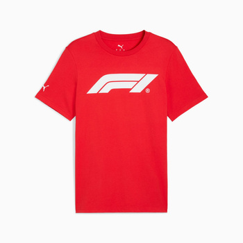 Koszulka męska Puma F1 ESS LOGO 180G czerwona 63326403