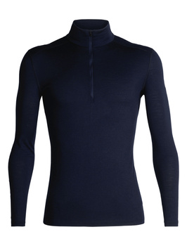 Longsleeve termiczny męski Icebreaker 200 OASIS HALF ZIP granatowy IBB04367401