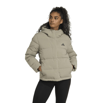 Kurtka puchowa damska adidas HELIONIC zielona JX3027