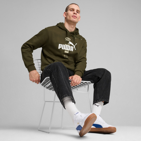 Bluza z kapturem męska Puma POWER GRAPHIC FL zielona 68174170