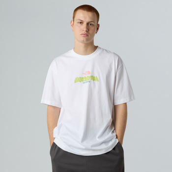 Koszulka unisex The North Face EXPEDITION CELEBRATION OVERSIZED biała NF0A8E3CFN4