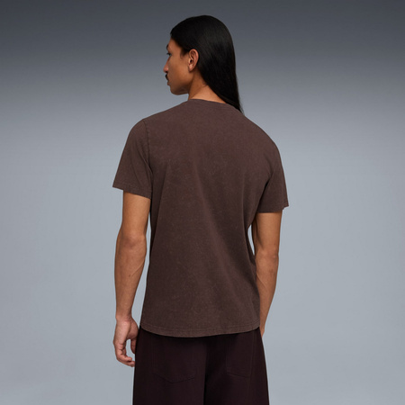 Koszulka męska Puma GRAPHIC RETRO AMERICANA WASHED brązowa 63443831