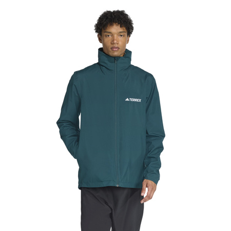 Kurtka wodoodporna męska adidas MULTI ESSENTIALS zielona JY0478