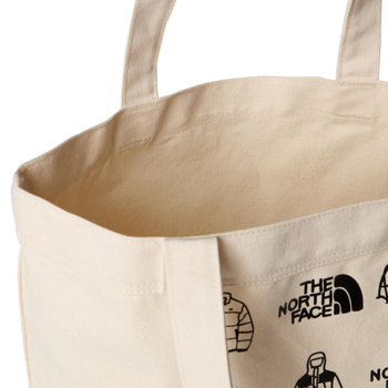 Torba bawełniana unisex The North Face COTTON TOTE beżowa NF0A3VWQBUO