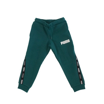 Spodnie dresowe chłopięce Puma Tape zielone 67407413