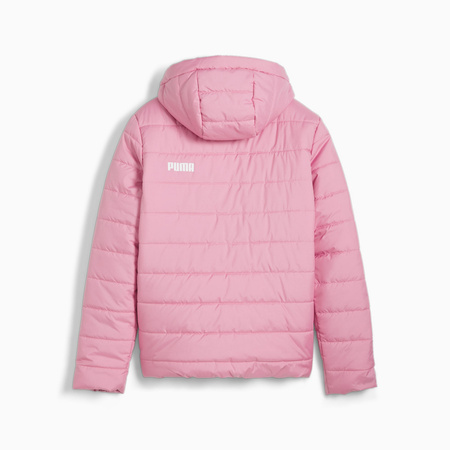 Kurtka z kapturem dziewczęca Puma ESS PADDED różowa 67055948