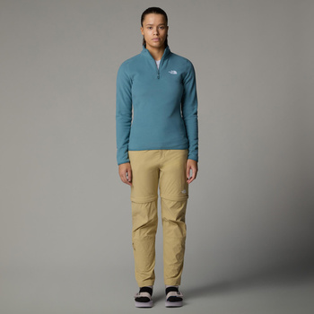 Polar damski The North Face 100 GLACIER 1/4 niebieski NF0A855M422