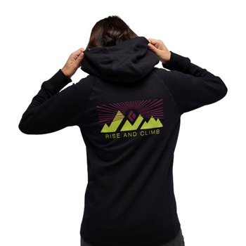 Bluza z kapturem damska Black Diamond RISE AND CLIMB FZ czara AP7302530002