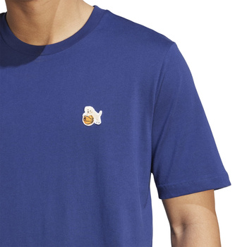 Koszulka treningowa męska adidas DOG HOOP niebieska JZ7446