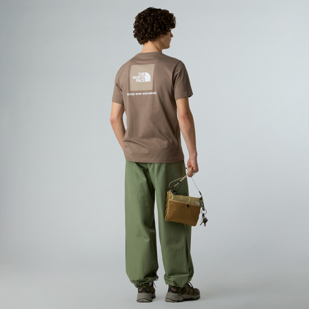 Koszulka męska The North Face S/S REDBOX brązowa NF0A87NPE1Q