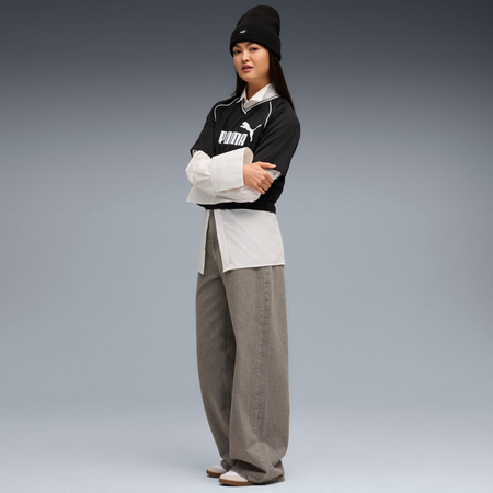 Koszulka damska Puma ESS RELAXED CROPPED FOOTBALL JERSEY czarna 68811401