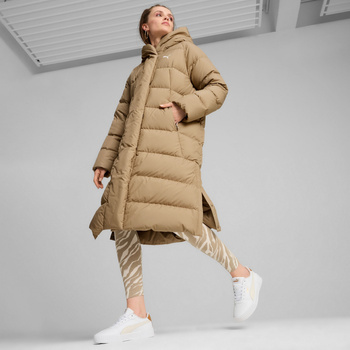 Płaszcz puchowy damski Puma LONG DOWN beżowy 62649367