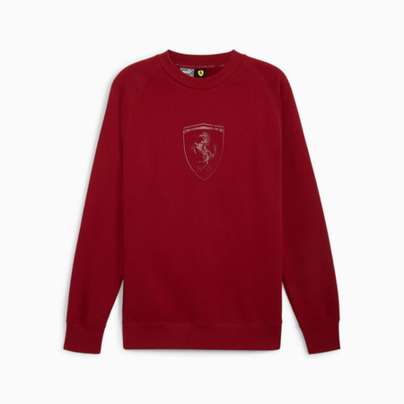 Bluza męska Puma FERRARI RACE GRAPHIC CREW bordowa 62843405