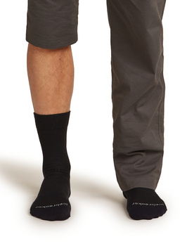 Skarpety trekkingowe damskie Icebreaker HIKE+ LINER CREW czarne IB0A57AL001