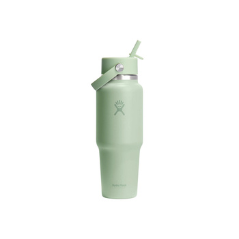 Butelka termiczna unisex Hydro Flask WIDE FLEX STRAW 946 ML zielona WT32CFS338