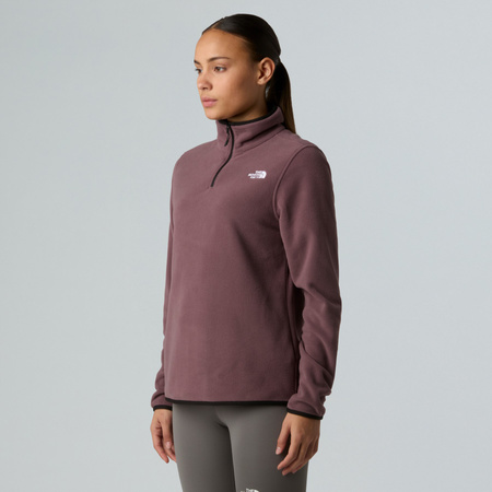 Polar damski The North Face GLACIER FLEECE 1/4 ZIP fioletowy NF0A8D2JBQ7