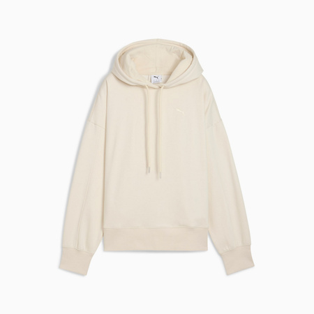 Bluza z kapturem damska Puma HER OVERSIZED FL beżowa 68815187
