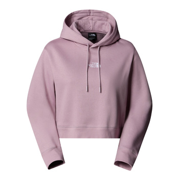 Bluza z kapturem damska The North Face ESSENTIAL CROP fioletowa NF0A89EXD2Q