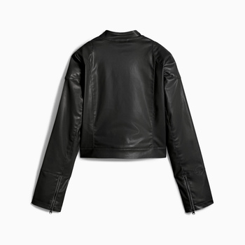 Kurtka skórzana damska Puma FUTURE ARCHIVE PLEATHER RACER czarna 63217001