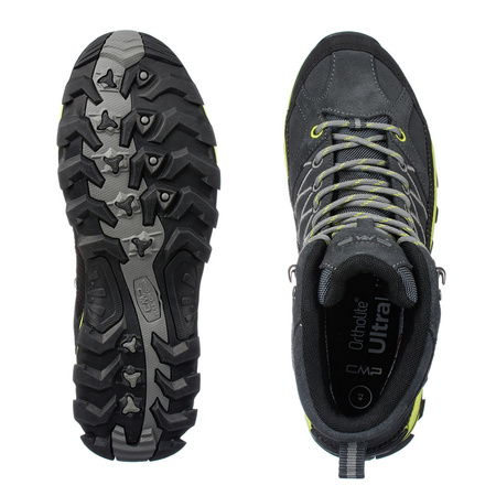 Buty trekkingowe męskie CMP RIGEL MID WP szare 3Q12947-72UN