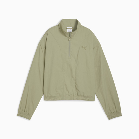 Kurtka damska Puma HER RELAXED WOVEN HZ CREW zielona 68815382