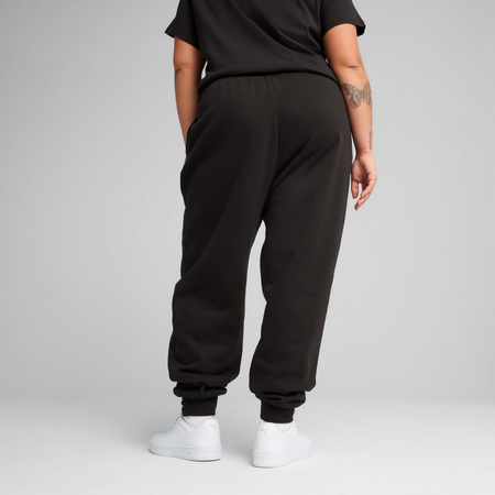 Spodnie dresowe damskie Puma ESS SMALL NO.1 LOGO COMFORT HIGH-WAIST czarne 68245601
