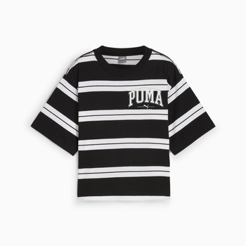 Koszulka damska Puma SQUAD STRIPED czarna 68153801