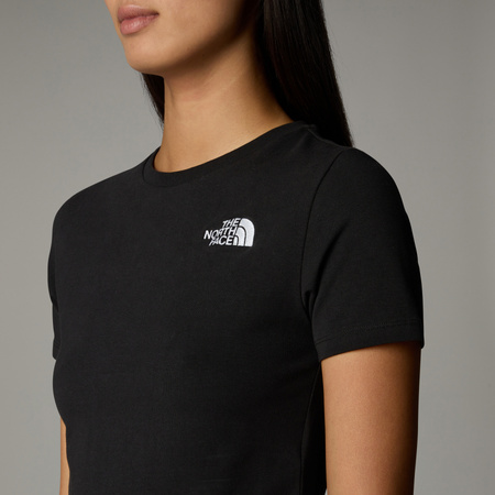 Koszulka damska The North Face ESSENTIAL CROPPED czarna NF0A55AOJK3