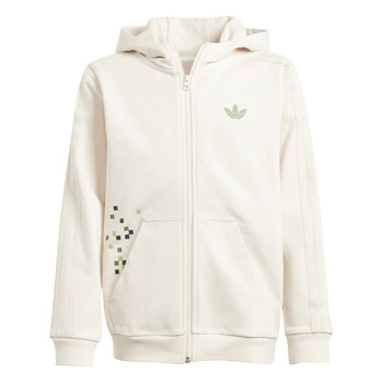 Bluza z kapturem dziecięca adidas GFX beżowa JZ9932