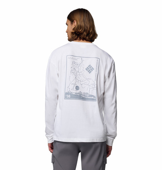 Longsleeve męski Columbia BLACK BUTTE biały 2137071100