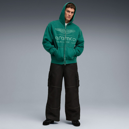 Bluza z kapturem męska Puma X AMF1 FZ zielona 63589293