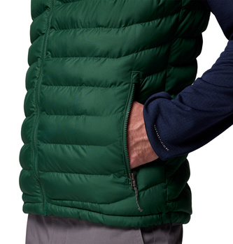 Bezrękawnik puchowy męski Columbia POWDER LITE II zielony 2086974375
