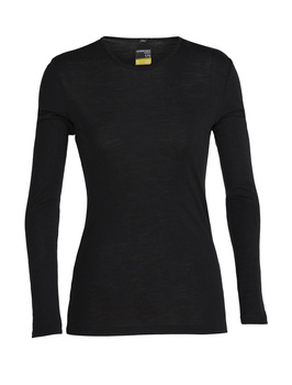 Longsleeve termiczny damski Icebreaker 175 EVERYDAY czarny IB104471001