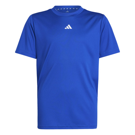 Koszulka treningowa dziecięca adidas TRAIN ESSENTIALS LOGO niebieska JC7675