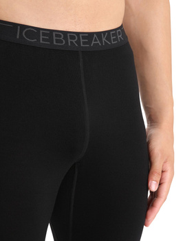Męskie legginsy termoaktywne Icebreaker Merino 260 Tech czarne IB104373001